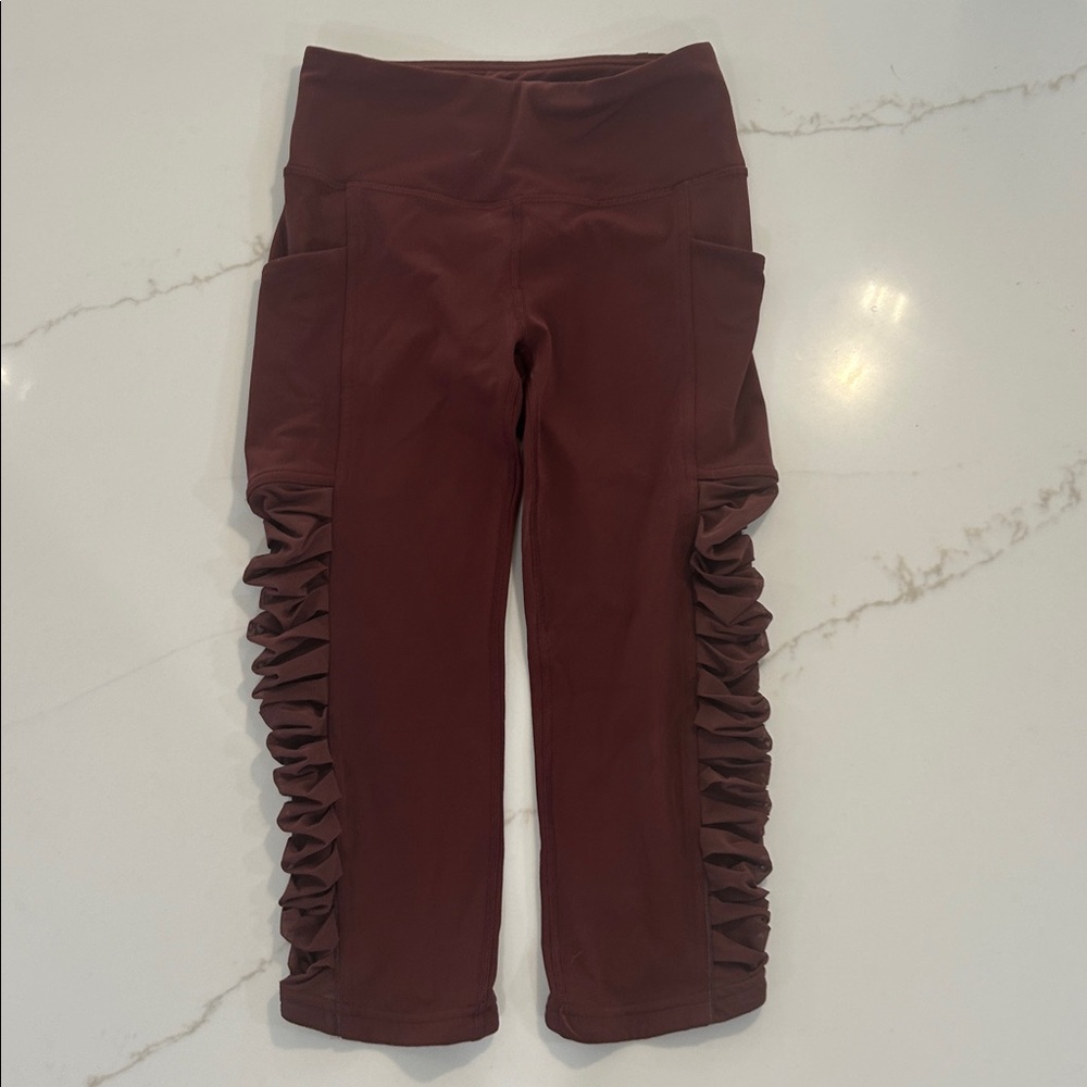 Lululemon Athletica Maroon Leggings